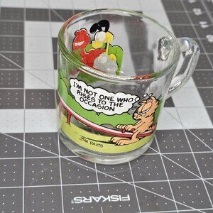 McDonald's Garfield Cat Glass Cup Mug Jim Davis 1978 Vintage